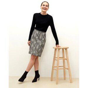 M.M Lafleur The Noho Skirt Crackle Womens Size 14 Minimalist Classic Capsule